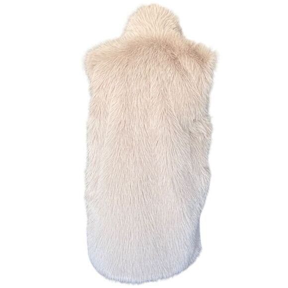 ZARA Faux Fur Vest in Beige - XS-S - Picture 4 of 7
